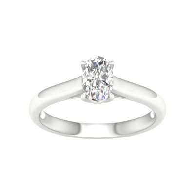 64027 - oval solitaire ring