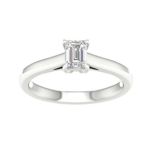 64031- emerald solitaire engagement ring