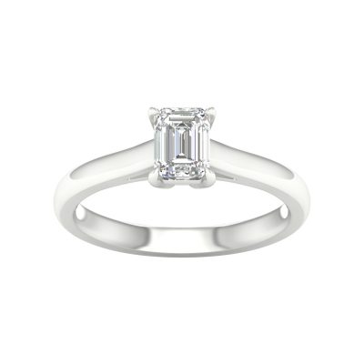 64032 - emerald solitaire engagement ring