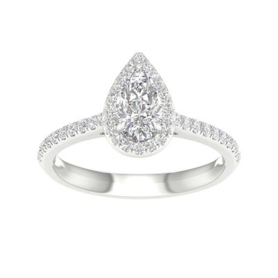 64065 - pear halo engagement ring