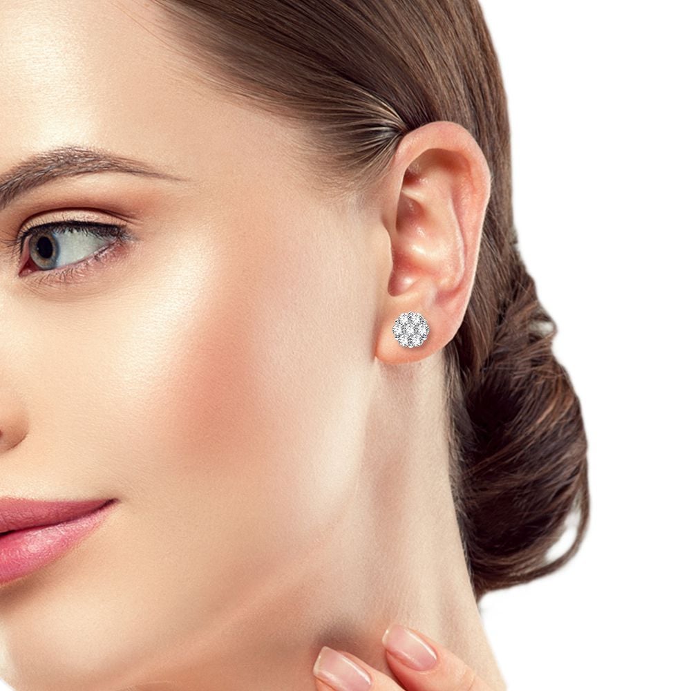 10K 1.00CT Diamond Earring - Image 3