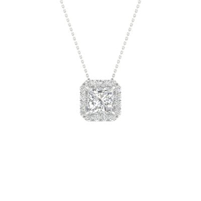 14K 1.13CT Certified Lab Grown Diamond Pendant ( IGI Certified )