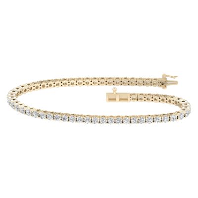 14K 6.00CT Certified Lab Grown Diamond Bracelet
