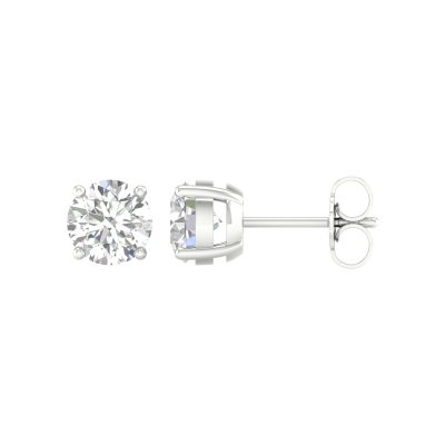 14K 2.00CT Certified Lab Grown Diamond Earrings ( IGI Certified )