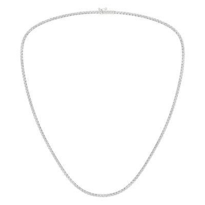 14K 5.00CT Certified Lab Grown Diamond Necklace ( IGI Certified )