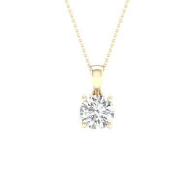 14K 0.50CT Certified Lab Grown Diamond Pendant