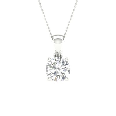 10K 0.50CT Certified Lab Grown Diamond Pendant