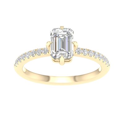14K 1.15CT Certified Lab Grown Diamond Ring ( IGI Certified )