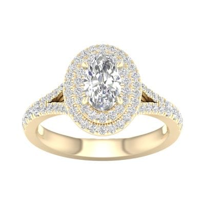 14K  1.25CT Certified Lab Grown Diamond Ring ( IGI Certified )