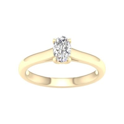 14K 0.50CT Certified Lab Grown Diamond Ring ( IGI Certified )