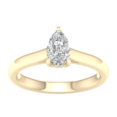 14K 0.75CT Lab Grown Engagement Ring