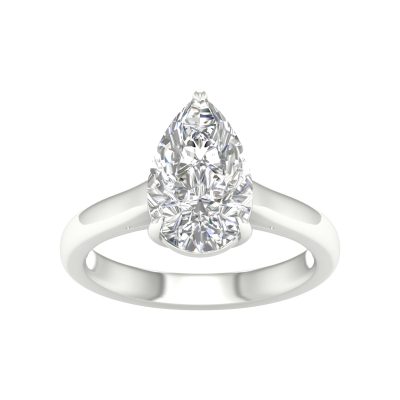 14K 4.00CT Certified Lab Grown Diamond Ring ( IGI Certified )