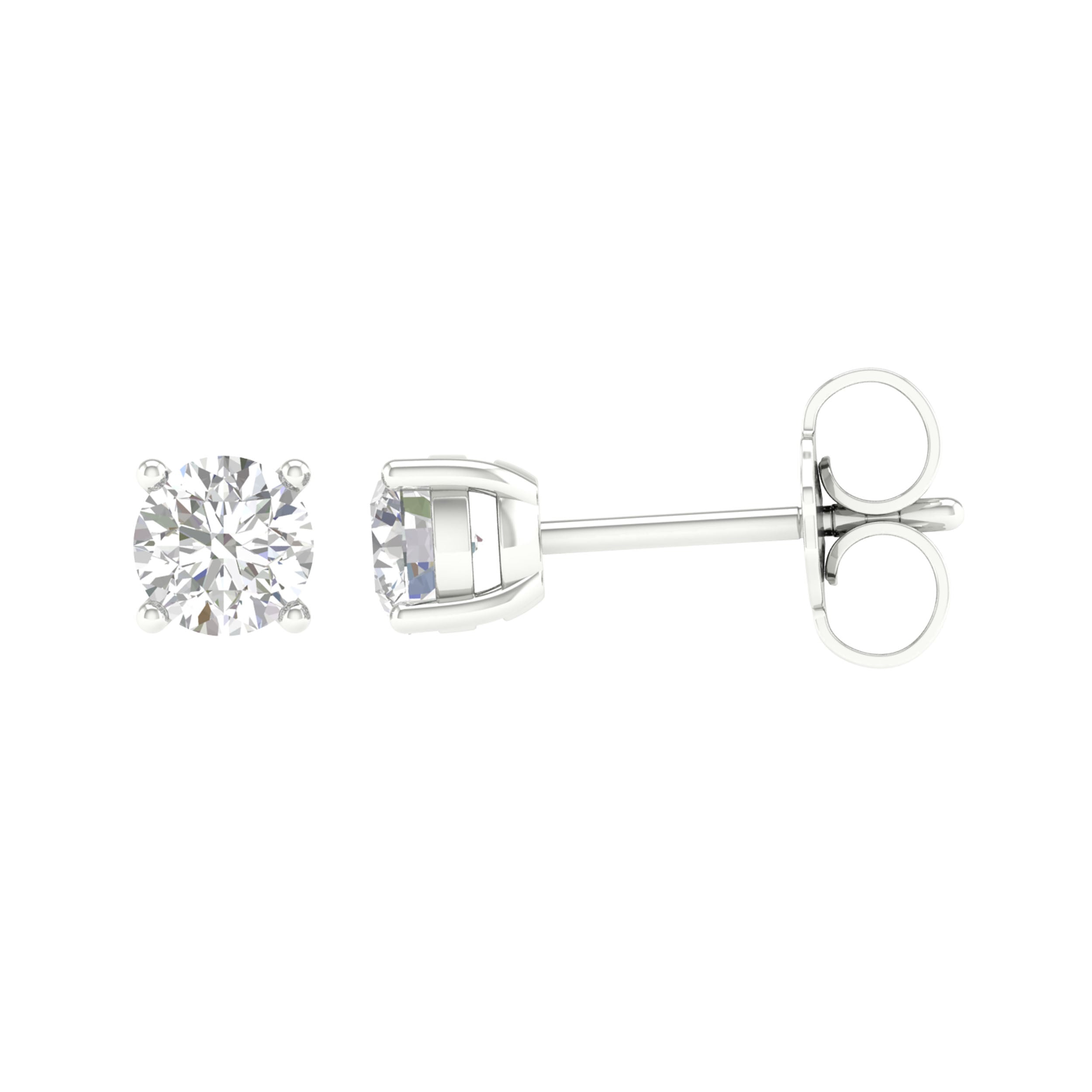 14K 0.75CT Certified Lab Grown Diamond Earring - Image 2