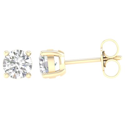 14K 1.00CT Certified Lab Grown Diamond Earring ( IGI Certified )