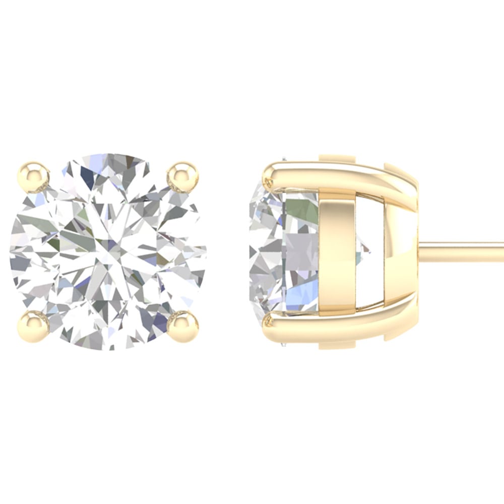 14K 3.00CT Certified Lab Grown Diamond Earring