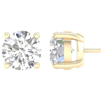 14K 3.00CT Certified Lab Grown Diamond Earrings ( IGI Certified )