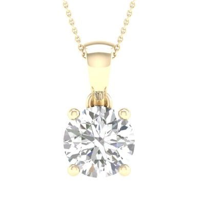10K 2.00CT Certified Lab Grown Diamond Pendant