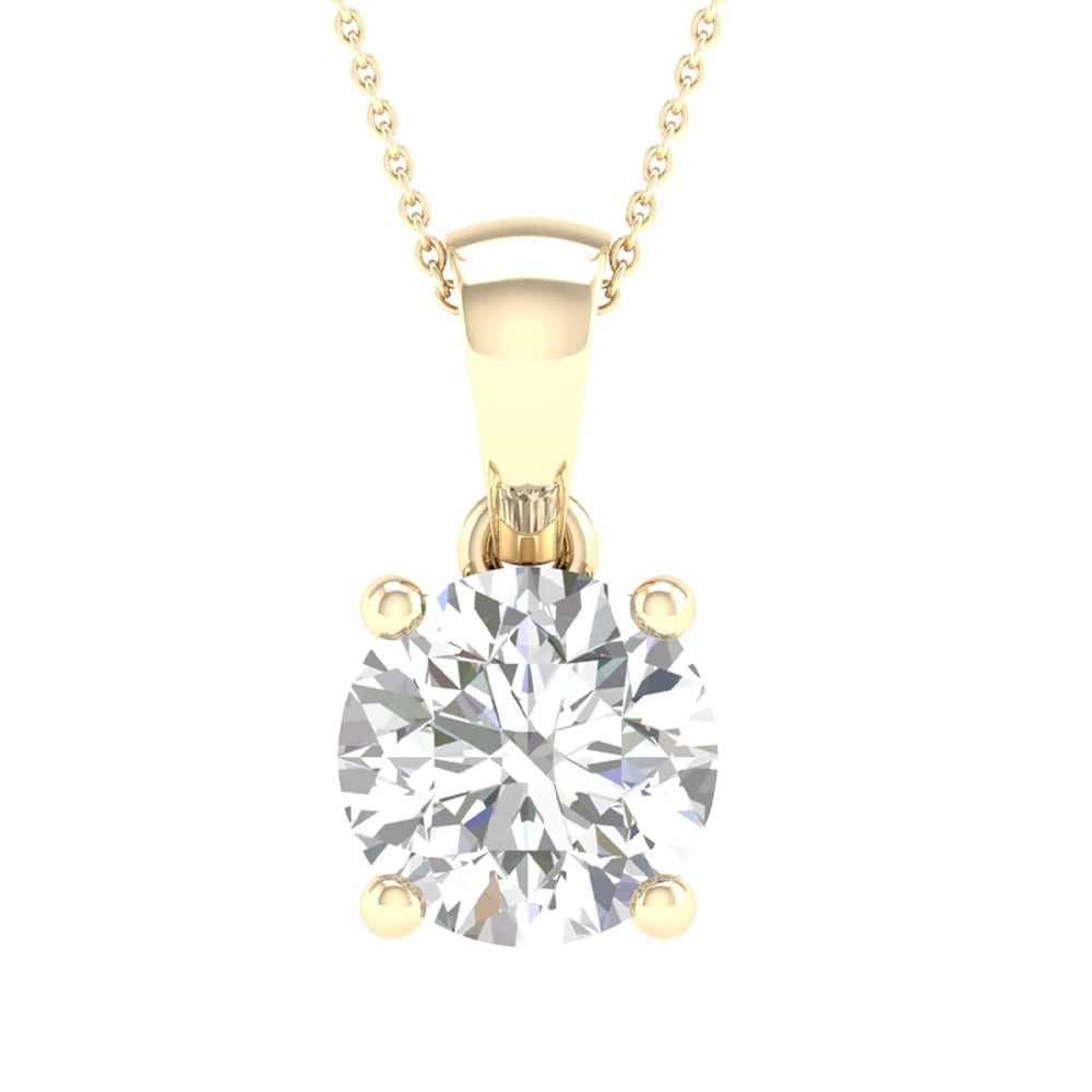 14K 0.50CT Certified Lab Grown Diamond Pendant