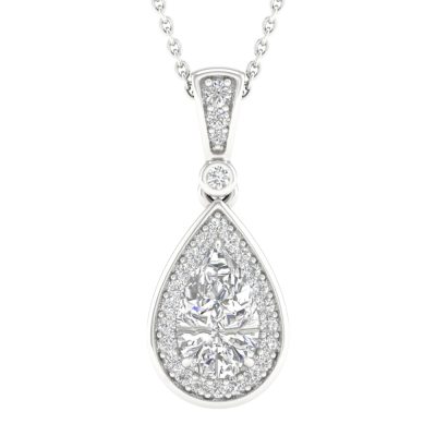 14K 1.15CT Lab Grown Diamond Pendant