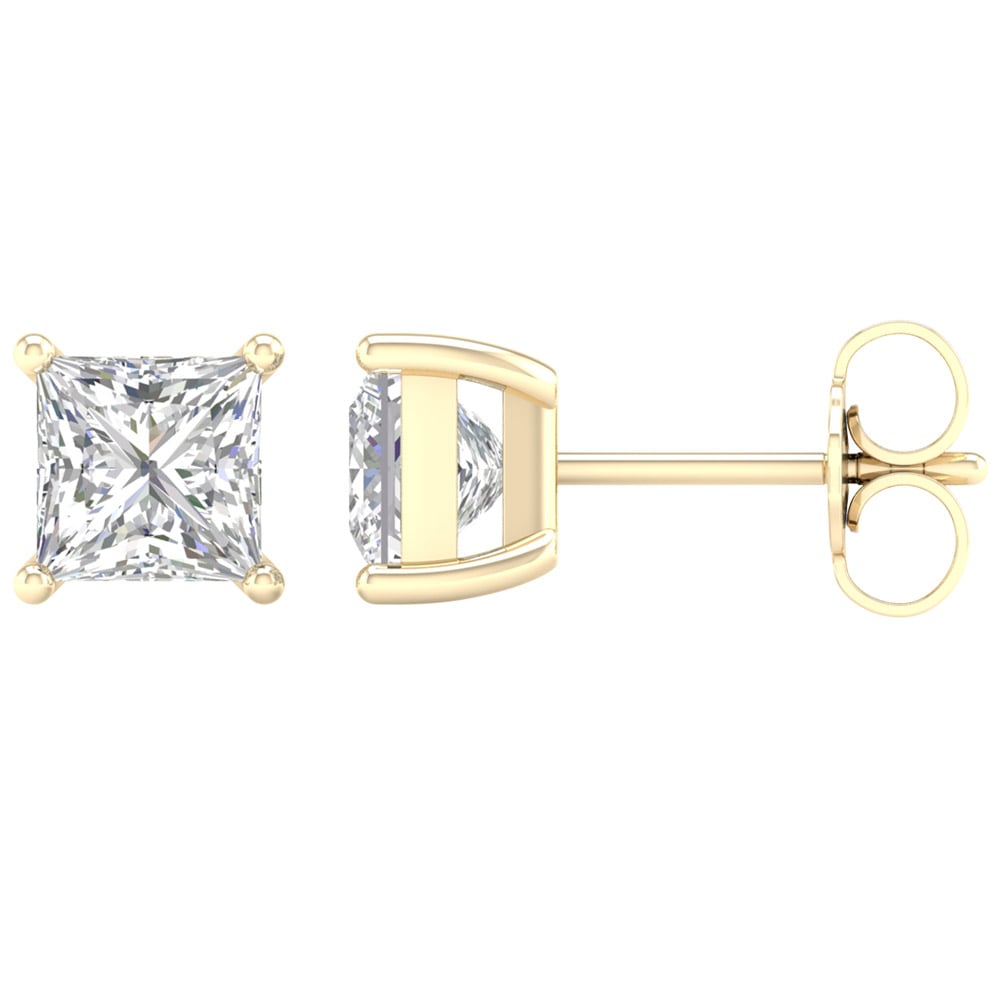 14K 0.50ct Certified Lab GrownStud Earrings - Image 2