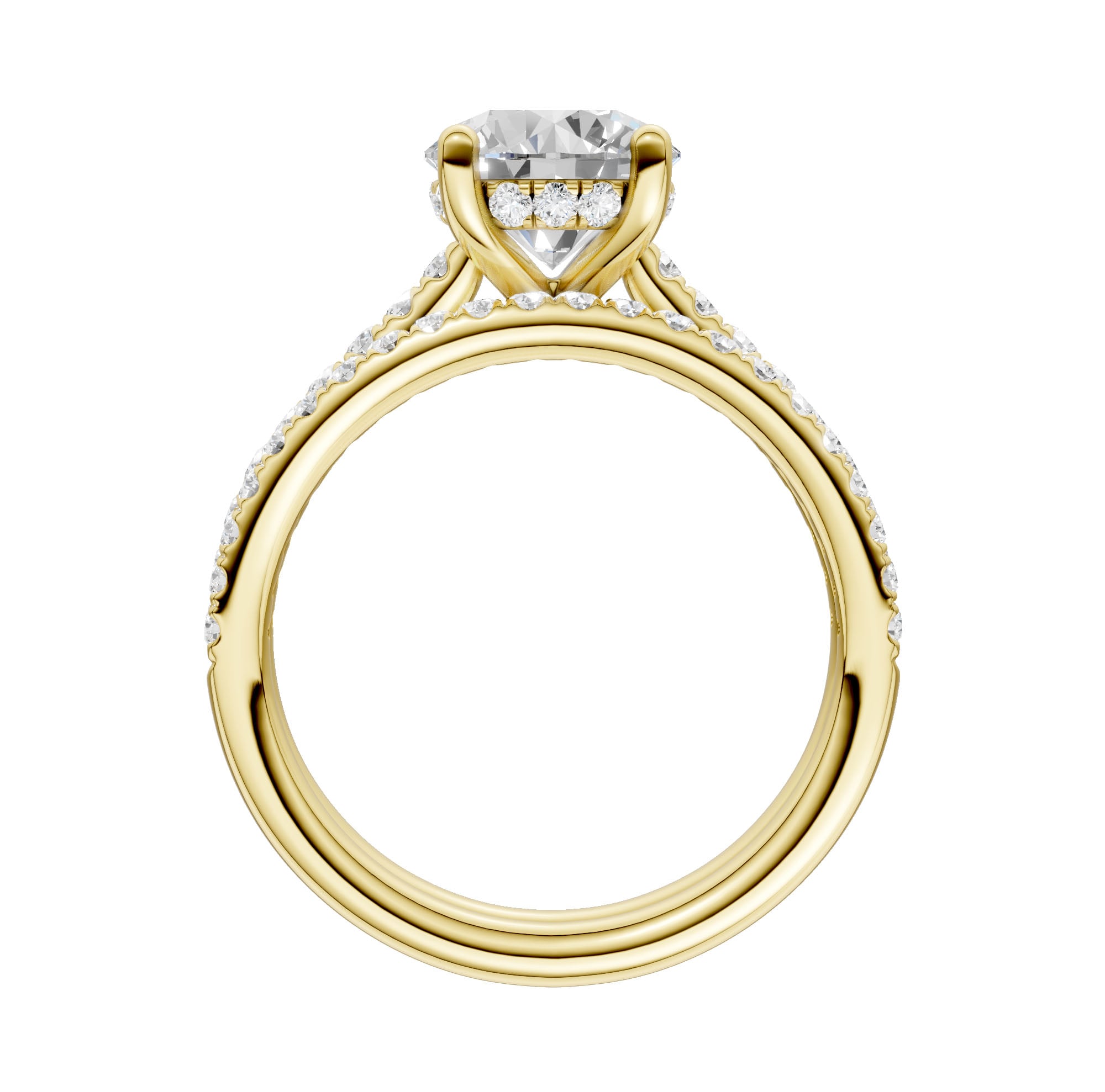 14K 2.50CT Lab Diamond Bridal Ring - Image 3