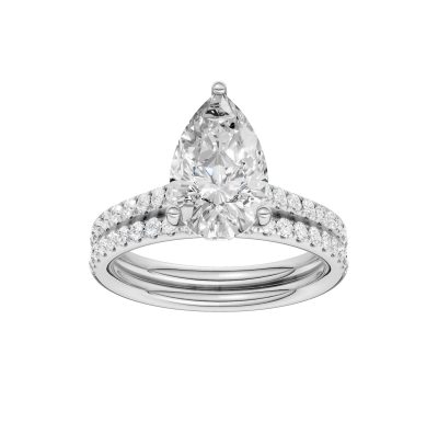 Platinum 2.50ct Lab Grown Diamond Bridal Set