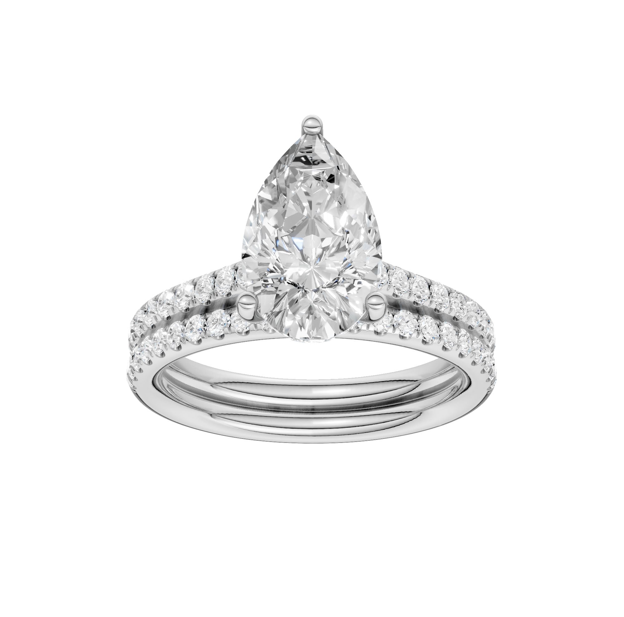 Platinum 2.50ct Lab Grown Diamond Bridal Set