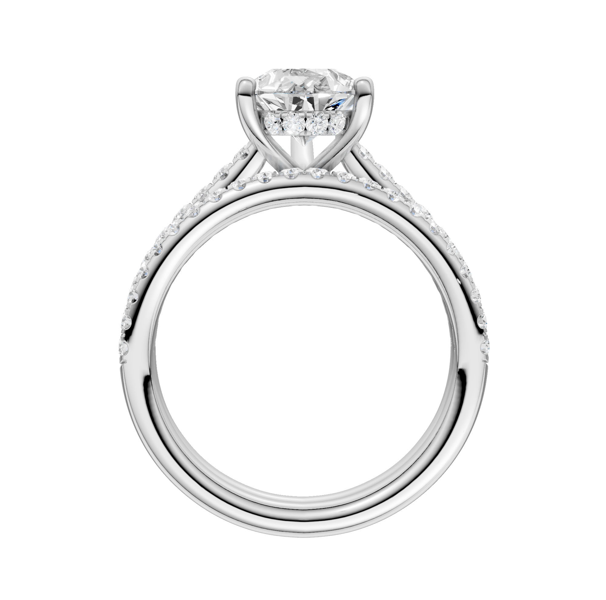 Platinum 2.50ct Lab Grown Diamond Bridal Set - Image 2