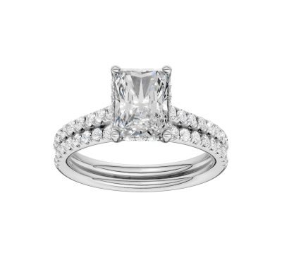 14K 2.50ct Lab Grown Diamond Bridal Set