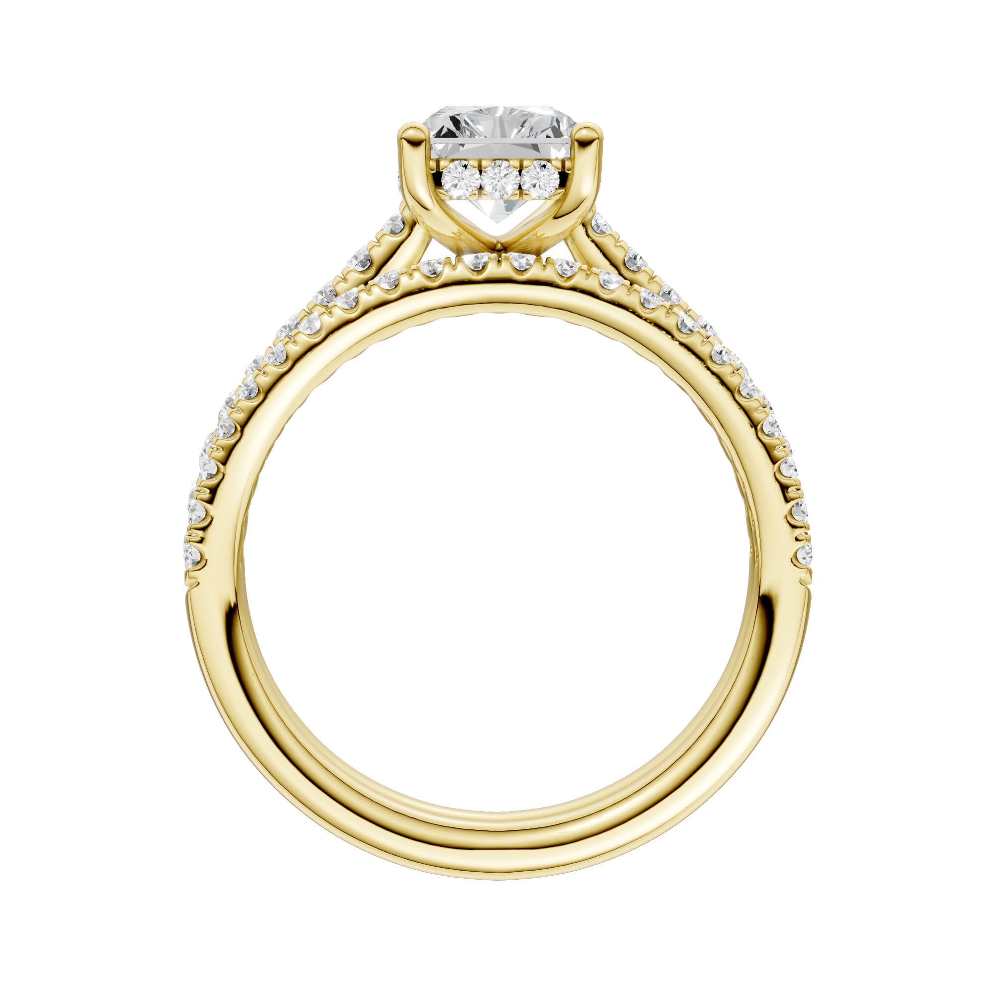 14K 2.50ct Lab Grown Diamond Bridal Set - Image 2