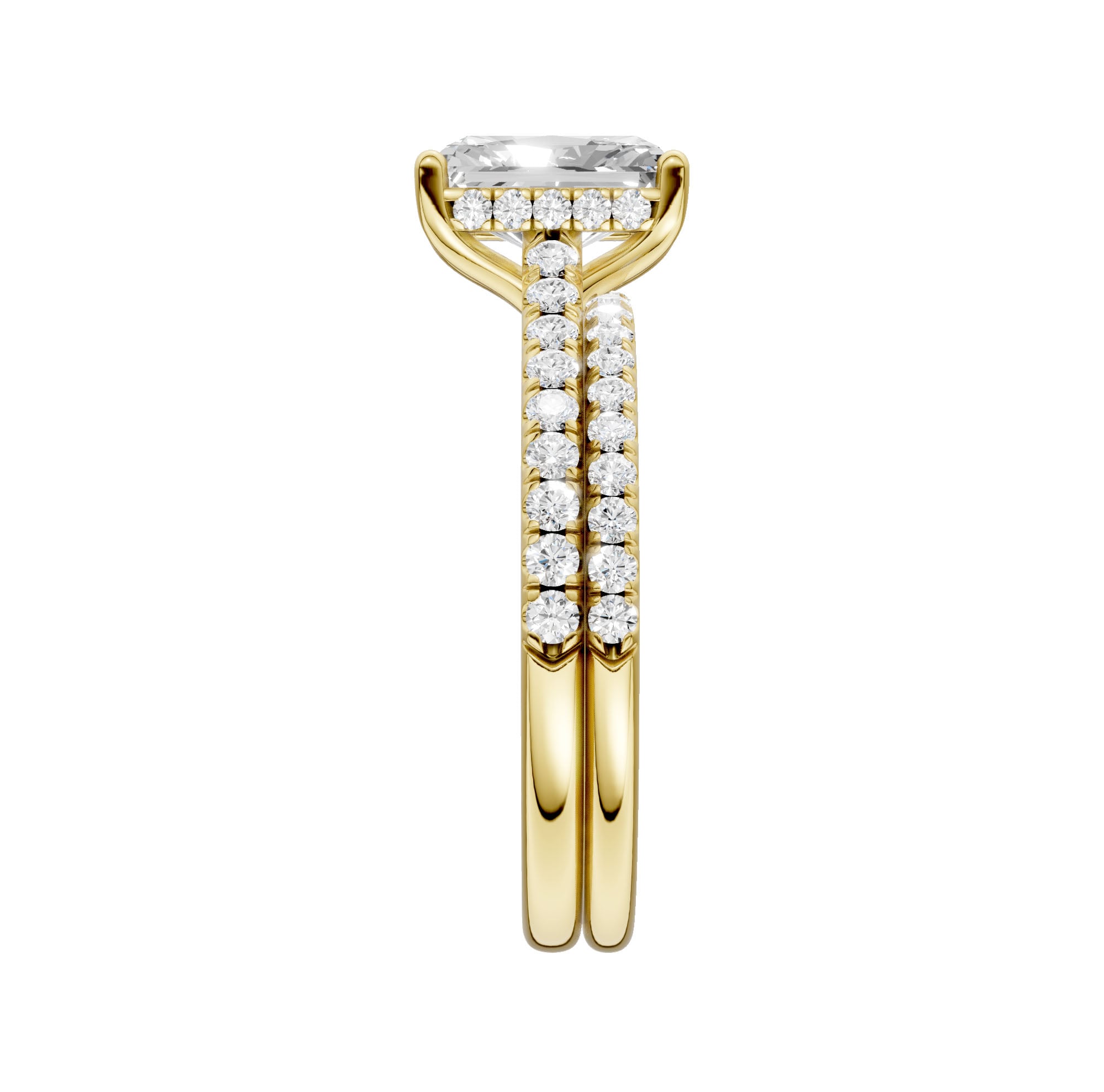 14K 2.50ct Lab Grown Diamond Bridal Set - Image 3
