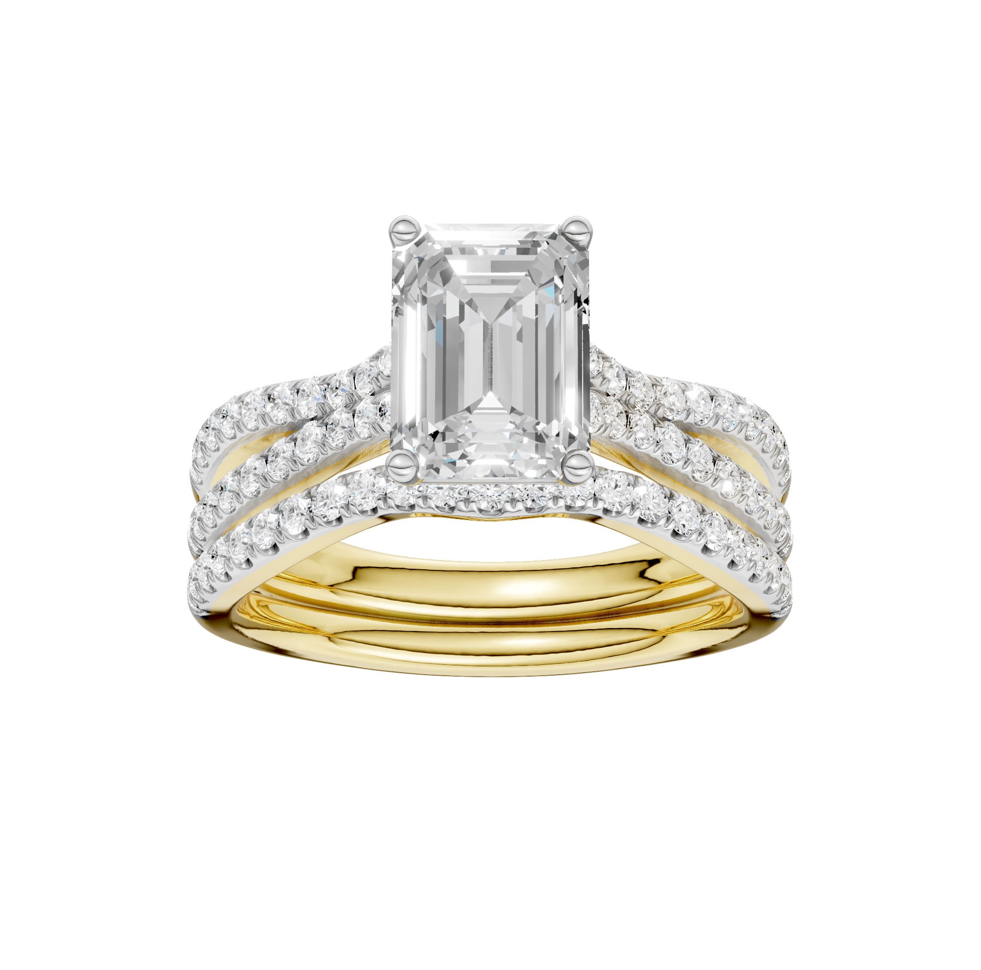 14K 2.40CT Lab Grown Diamond Bridal Set