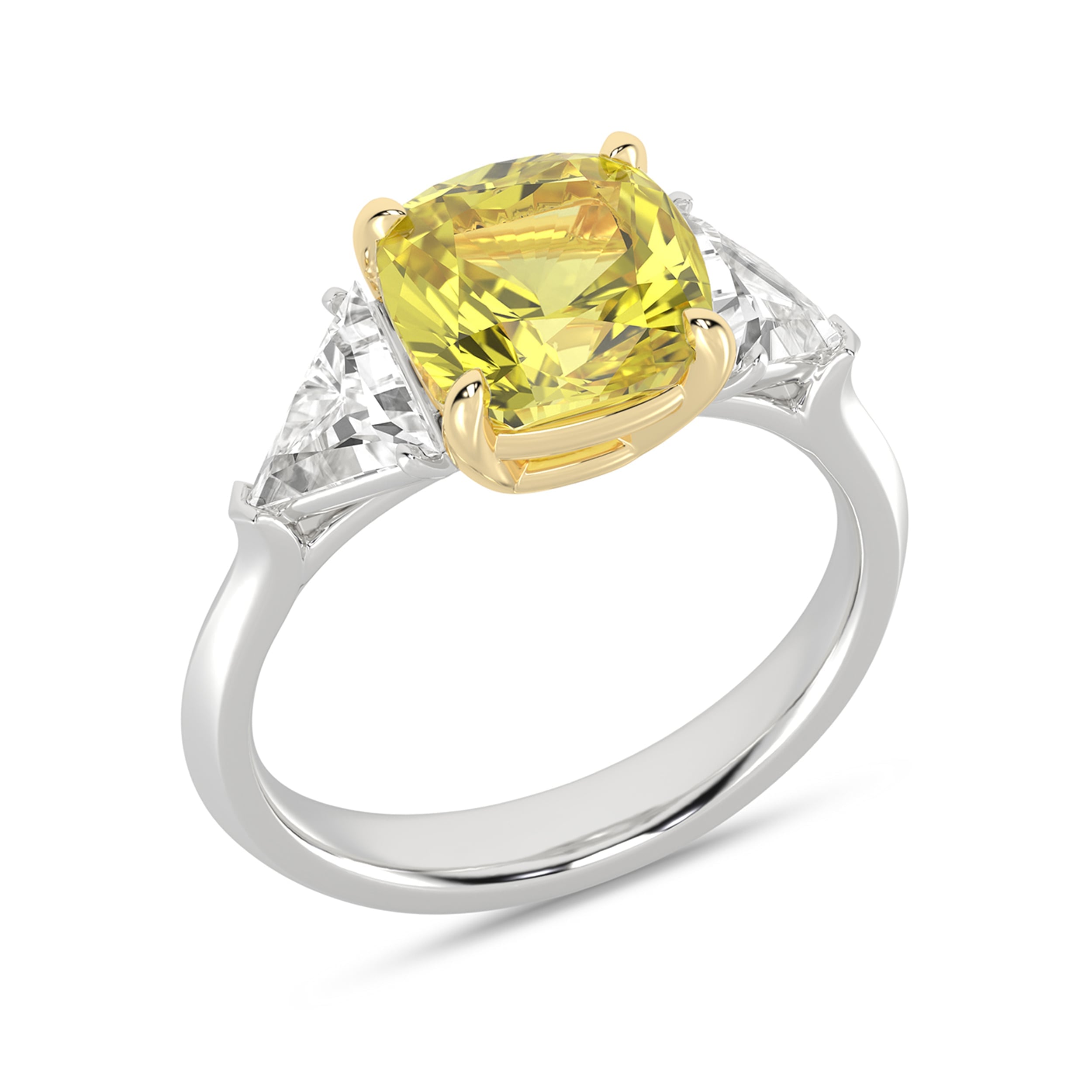 Certified Lab Grown 14K 4.16CT Diamond Engagement Ring - Image 3