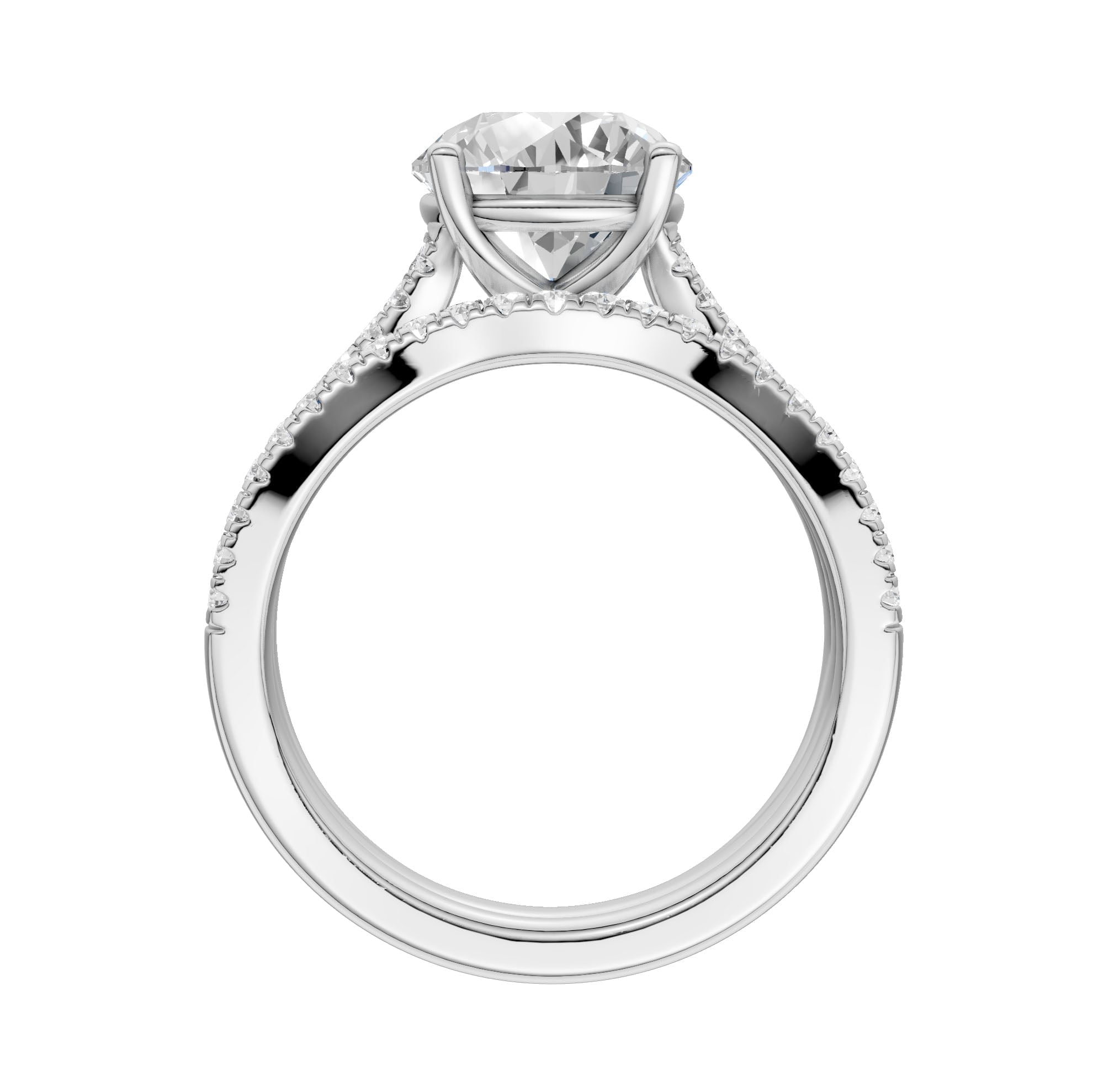 14K 2.40ct Lab Grown Diamond Bridal Set - Image 2