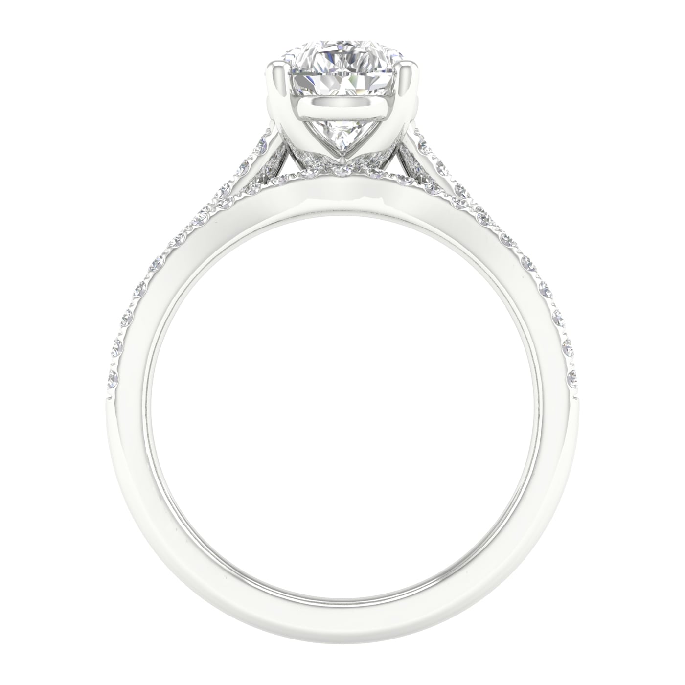 14K 2.40CT Lab Grown Diamond Bridal Set - Image 4