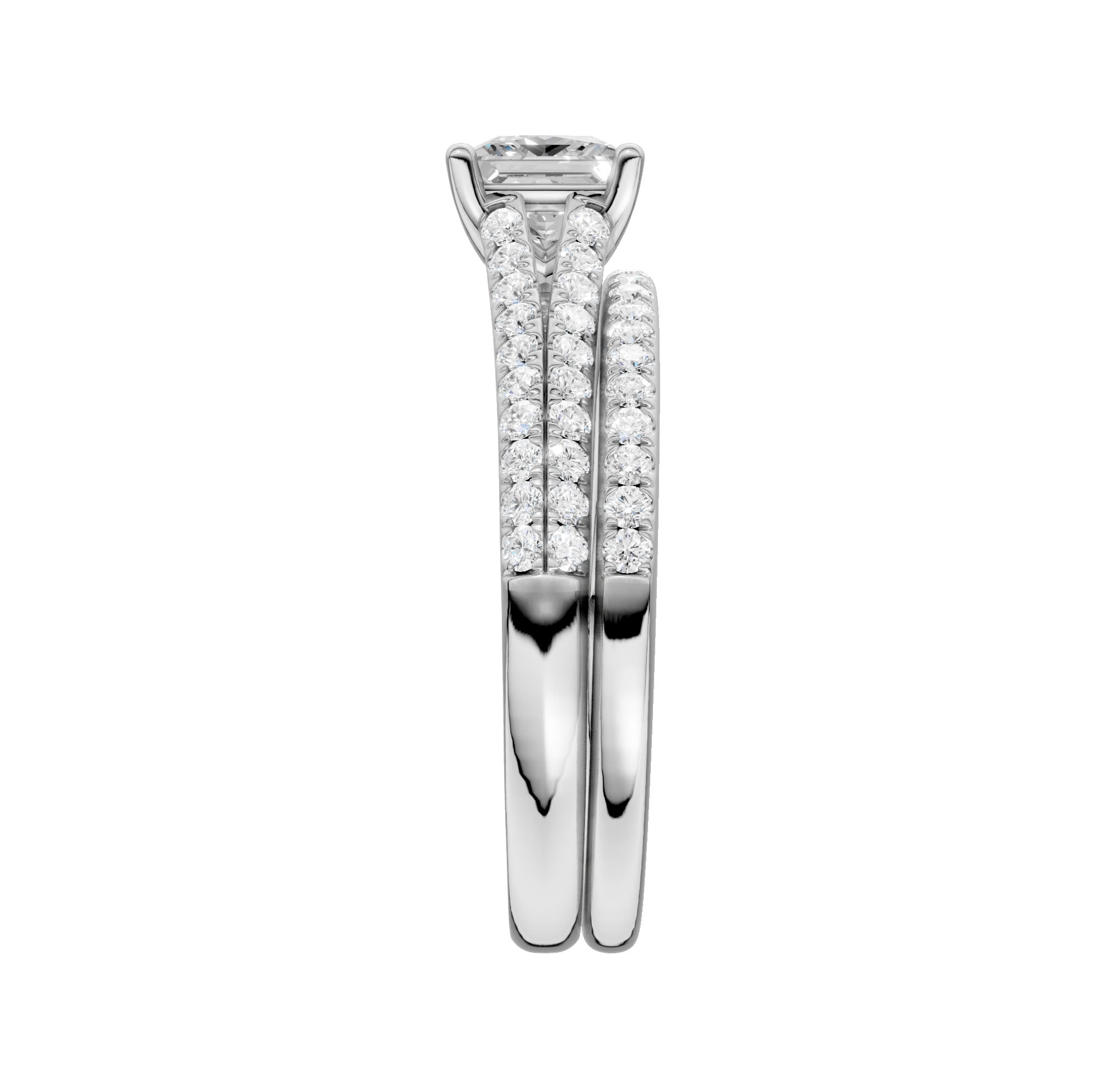 Certified Lab Grown 14K 1.40CT Diamond Bridal Set - Image 2