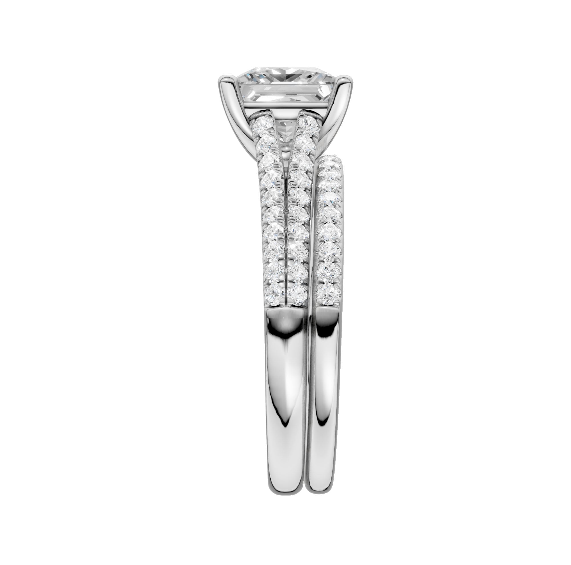 Certified Lab Grown 14K 2.40CT Diamond Bridal Set - Image 2