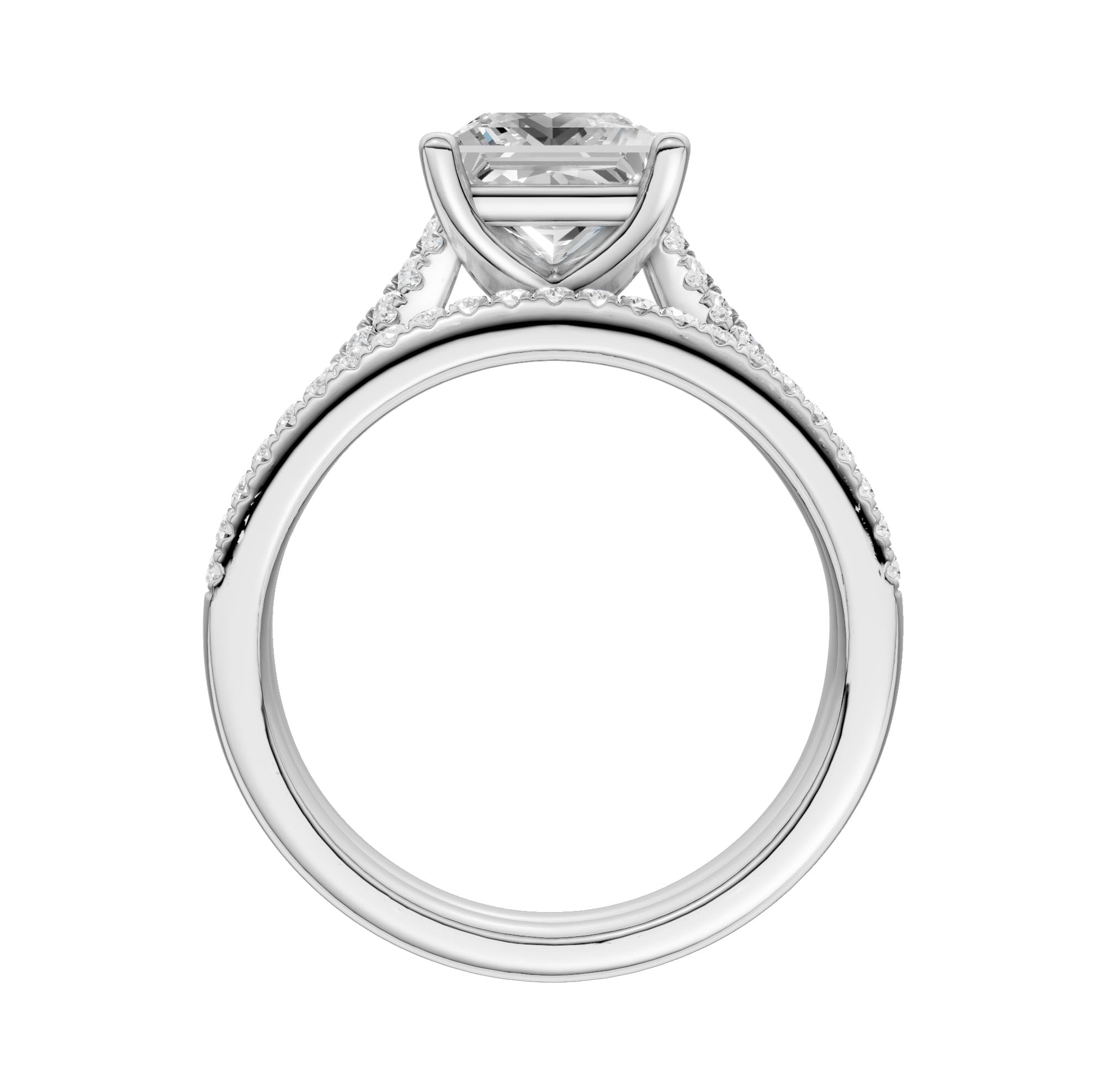 Certified Lab Grown 14K 2.40CT Diamond Bridal Set - Image 3