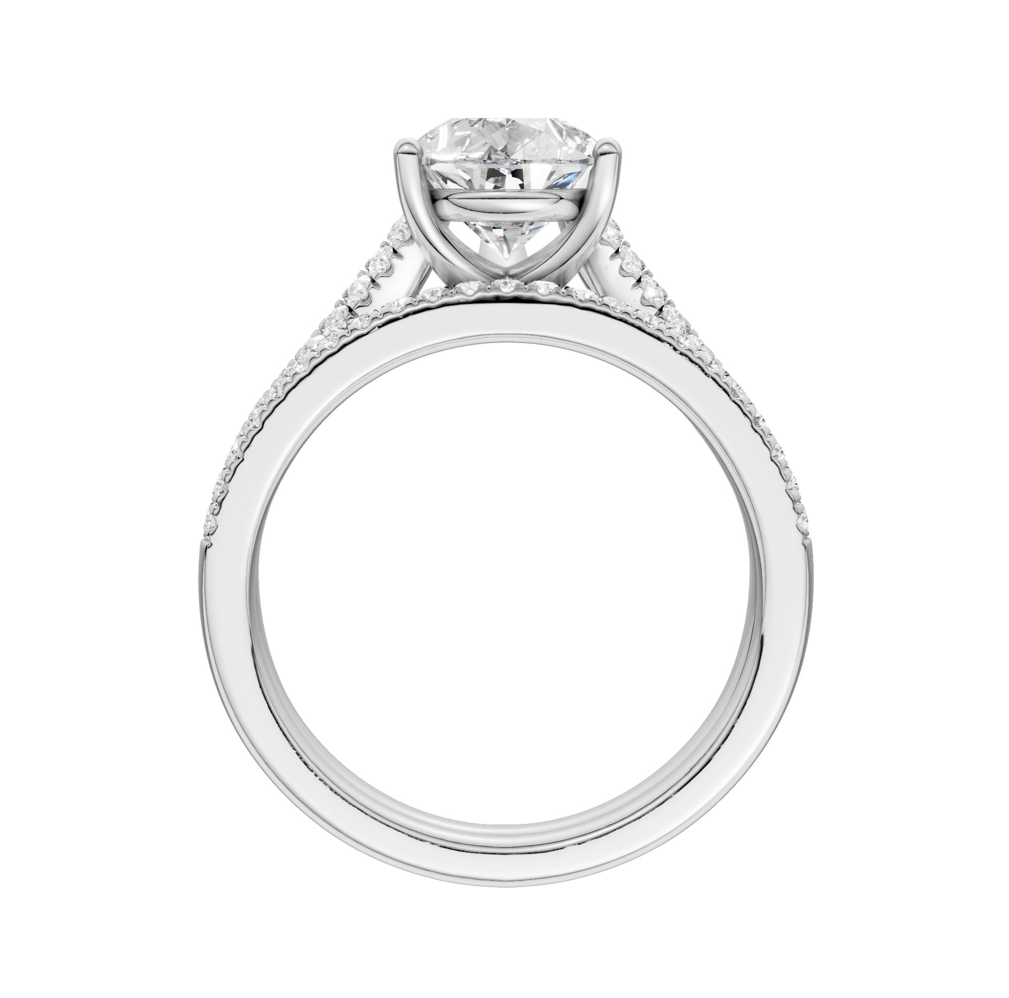 Certified Lab Grown 14K 2.40CT Diamond Bridal Set - Image 3