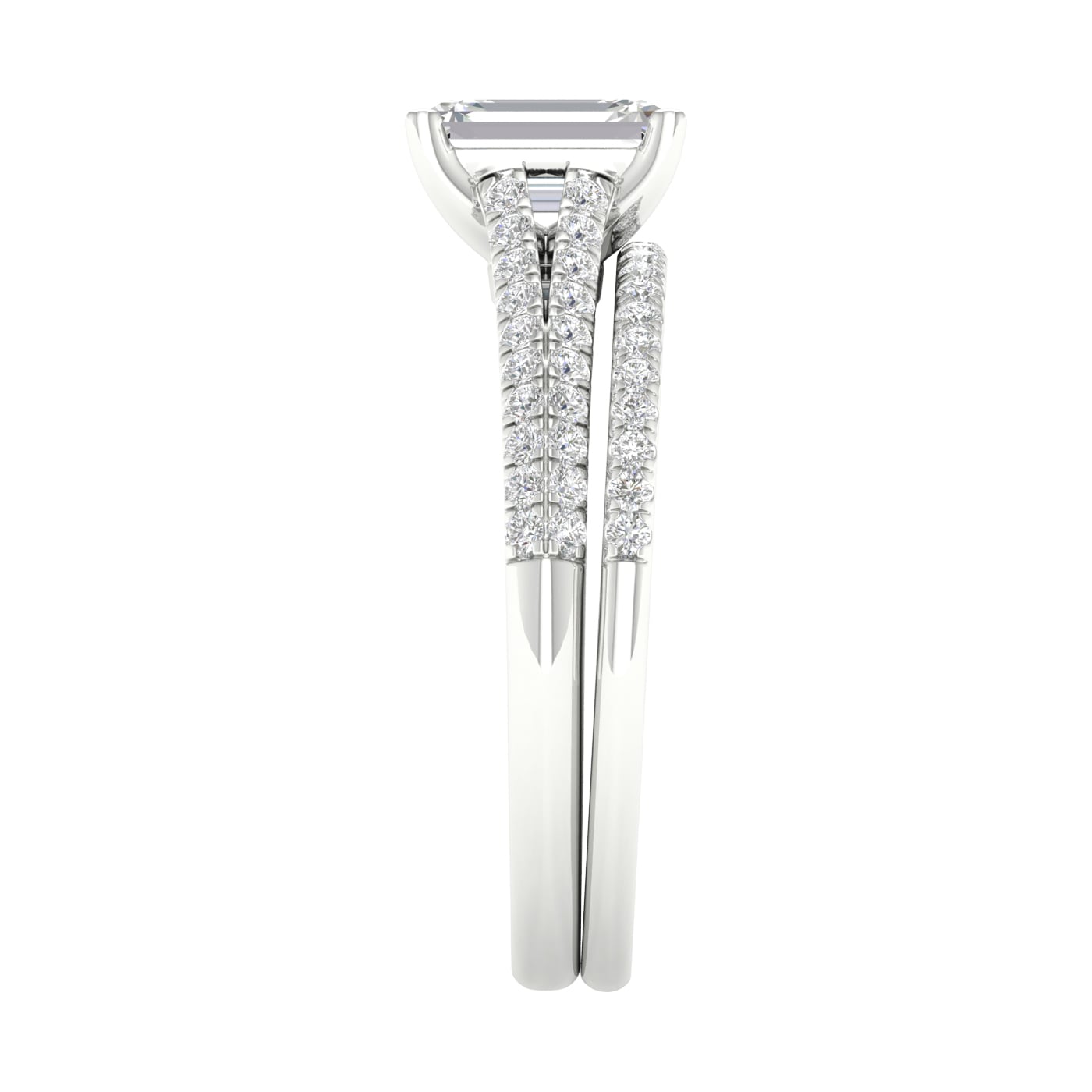 Certified Lab Grown 14K 1.40CT Diamond Bridal Set - Image 2