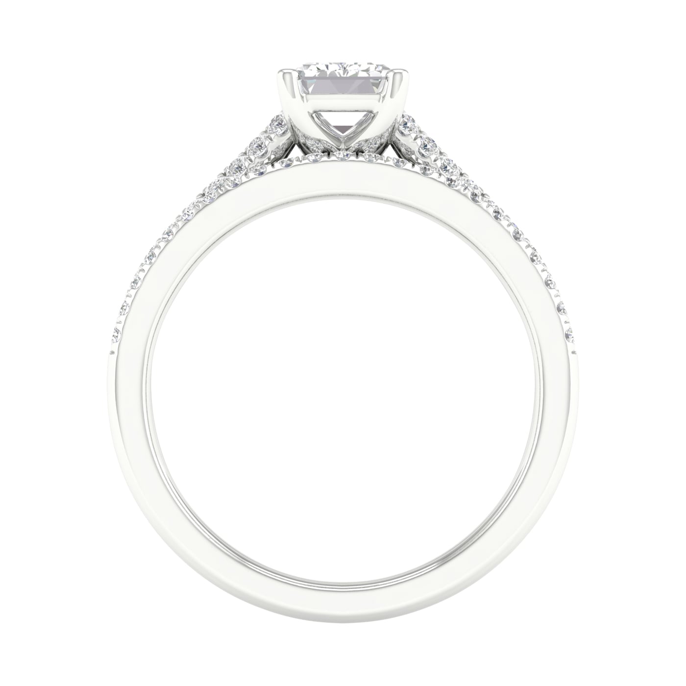 Certified Lab Grown 14K 1.40CT Diamond Bridal Set - Image 4