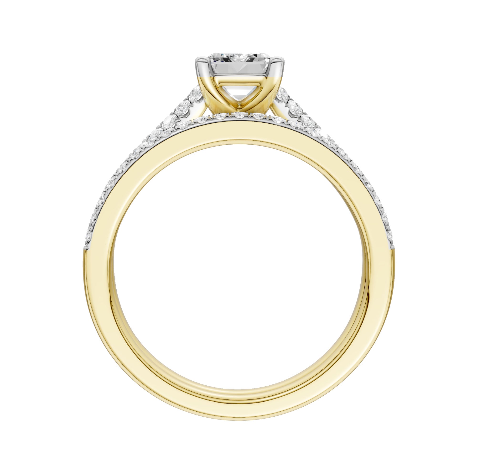 Certified Lab Grown 14K 1.40CT Diamond Bridal Set - Image 2
