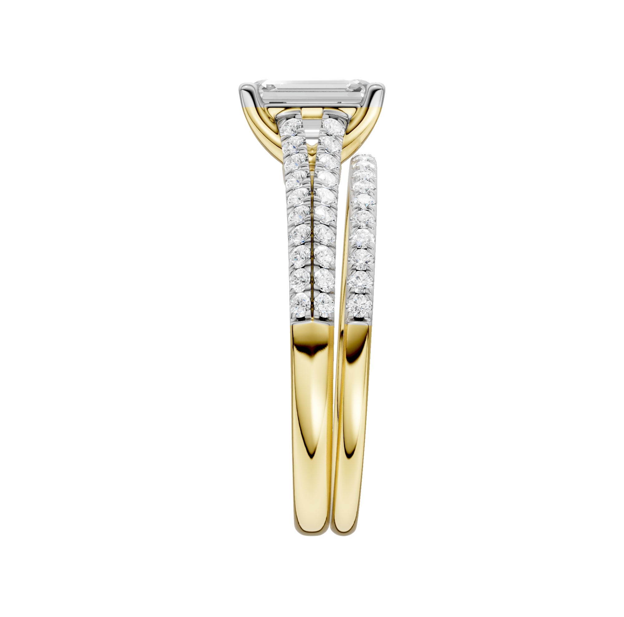 Certified Lab Grown 14K 1.40CT Diamond Bridal Set - Image 3