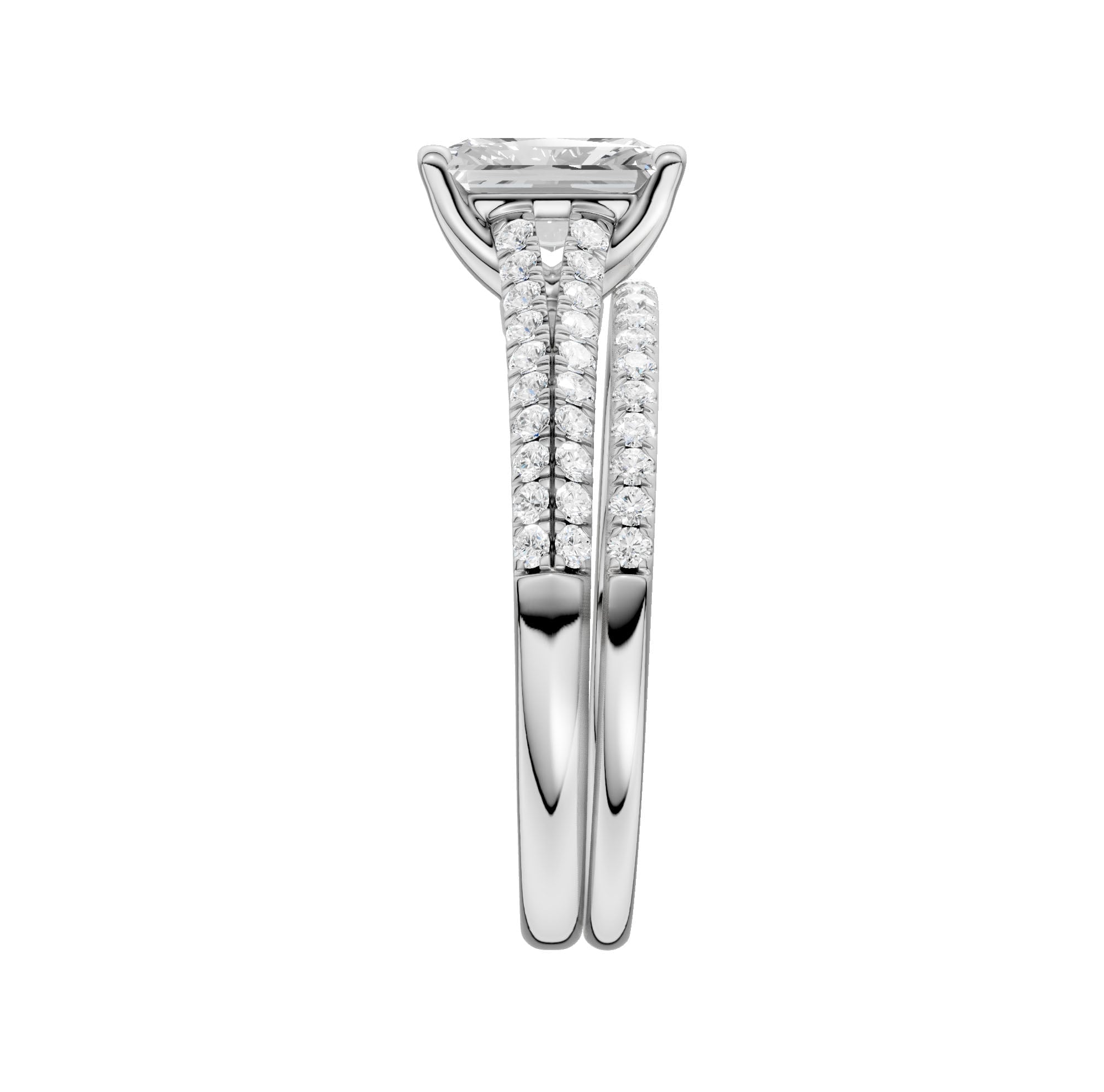 Certified Lab Grown 14K 2.40CT Diamond Bridal Set - Image 2