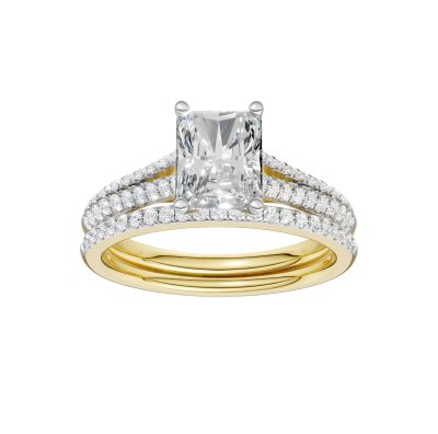 Certified Lab Grown 14K 2.40CT Diamond Bridal Set