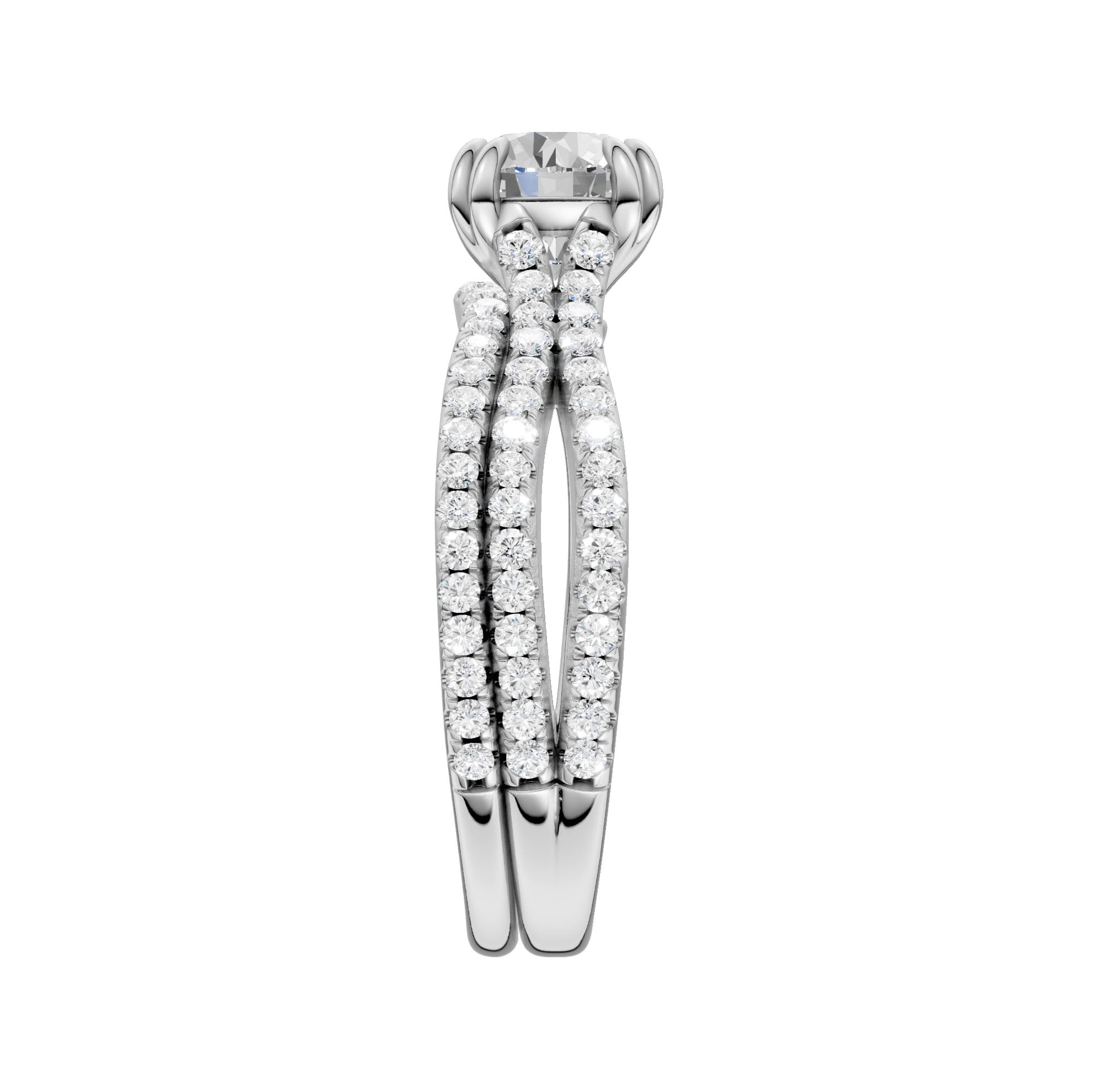 Certified Lab Grown 14K 1.50CT Diamond Bridal Set - Image 2
