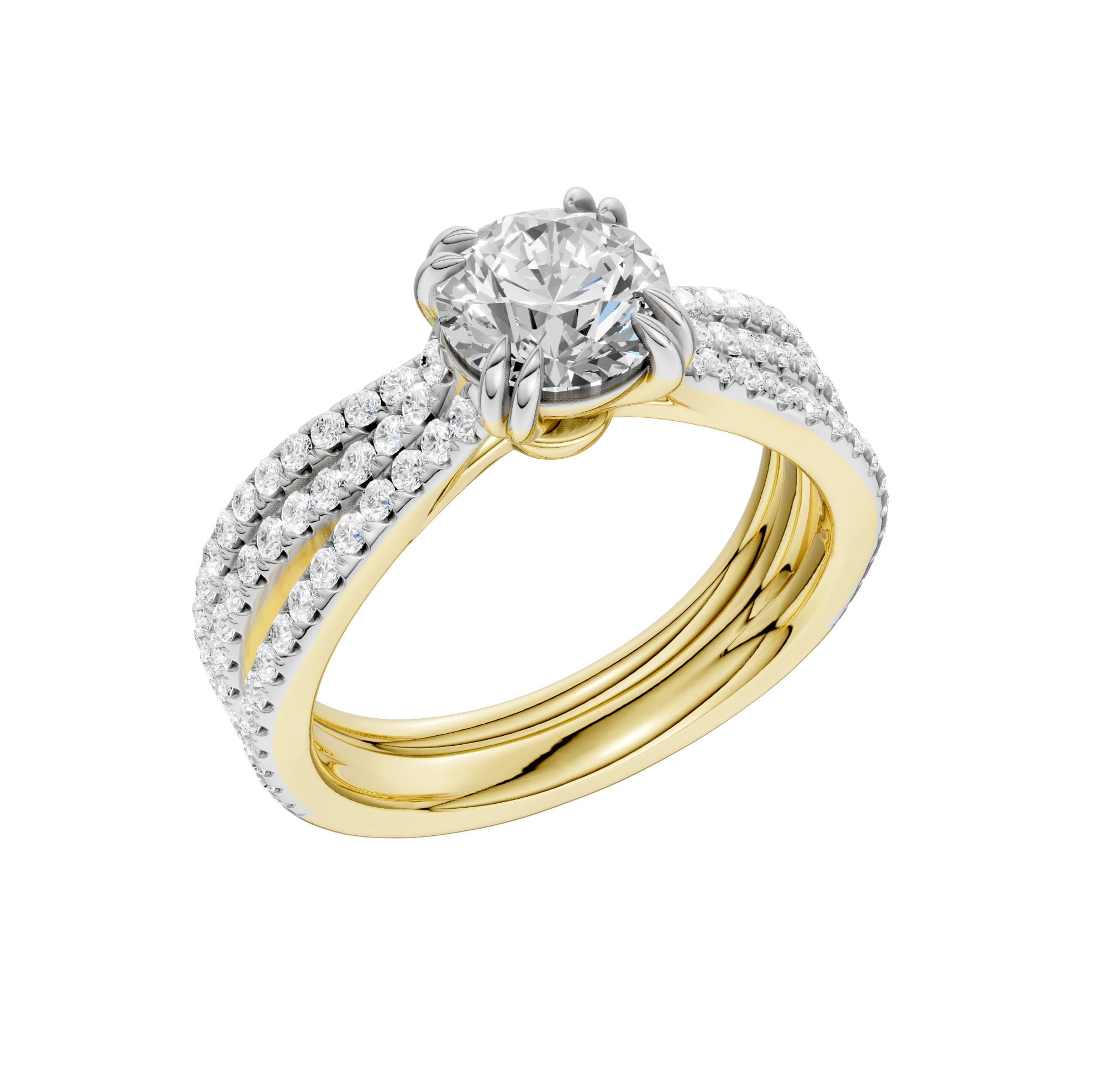 Certified Lab Grown 14K 1.50CT Diamond Bridal Set - Image 2
