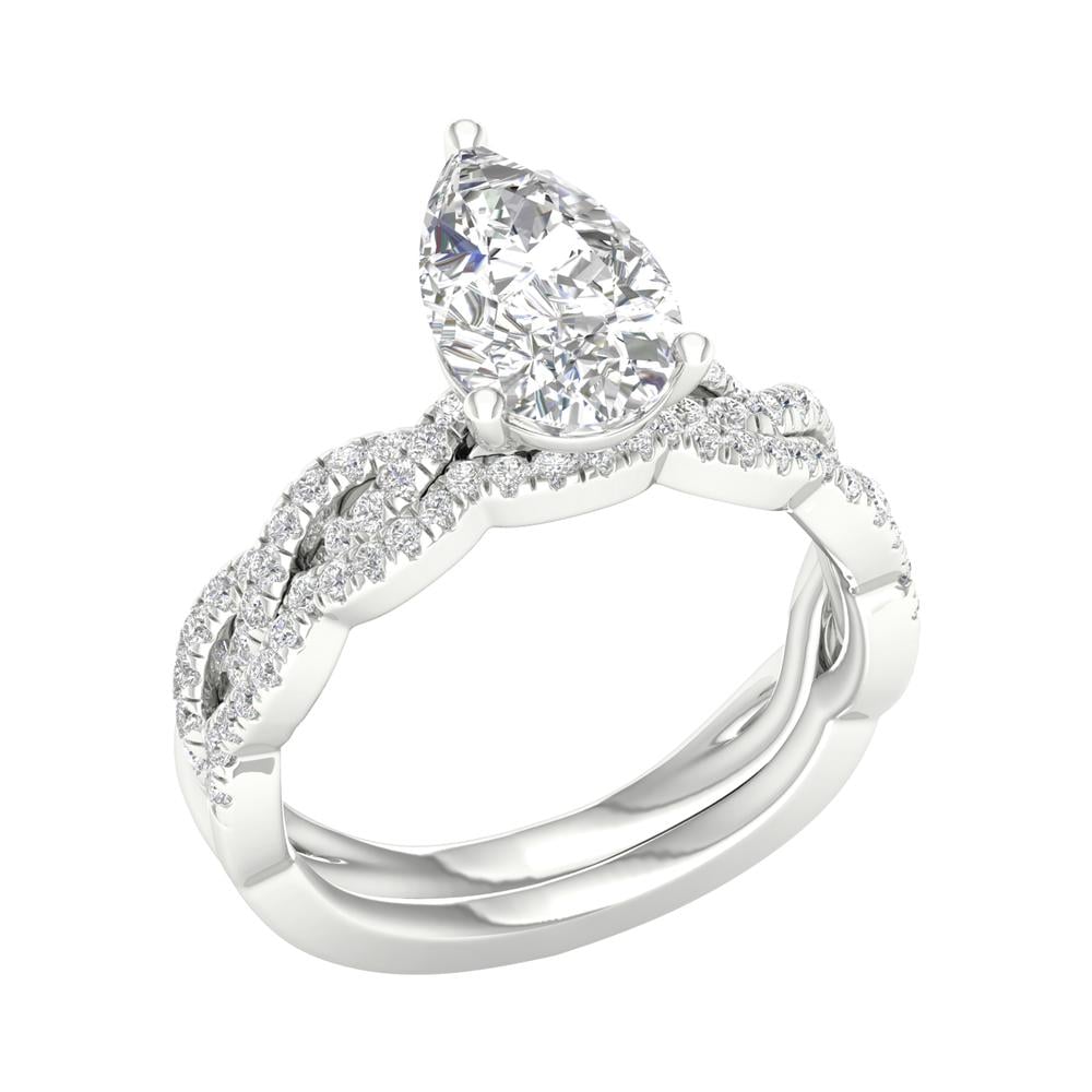 14K 2.40CT Lab Grown Diamond Bridal Set - Image 4