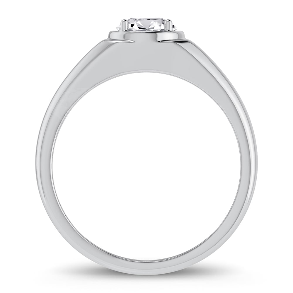 14K 1.00CT Lab Grown Diamond Mens Ring - Image 3
