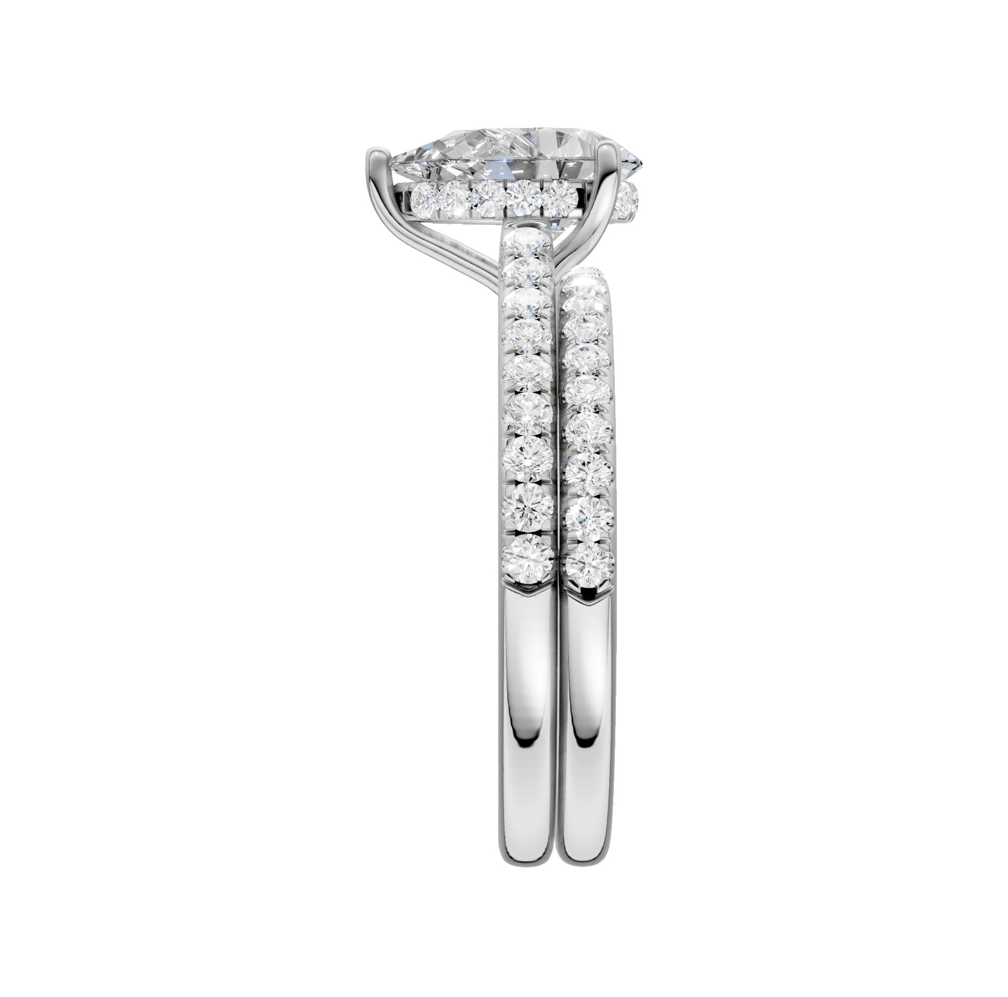14K 1.50CT Lab Diamond Bridal Ring - Image 2